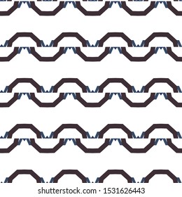 Seamless vector pattern in geometric ornamental style