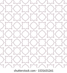 Seamless vector pattern in geometric ornamental style
