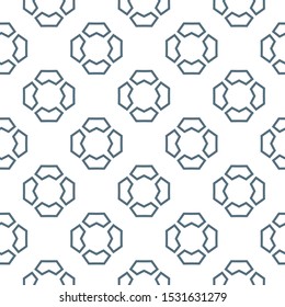Seamless vector pattern in geometric ornamental style