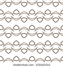 Seamless vector pattern in geometric ornamental style