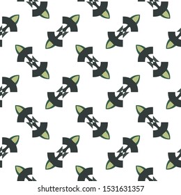 Seamless vector pattern in geometric ornamental style