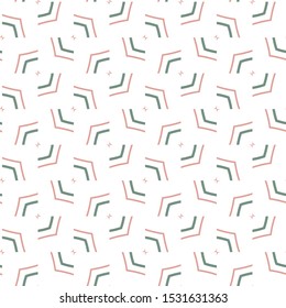 Seamless vector pattern in geometric ornamental style