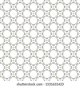 Seamless vector pattern in geometric ornamental style