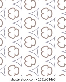 Seamless vector pattern in geometric ornamental style