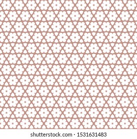 Seamless vector pattern in geometric ornamental style