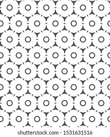 Seamless vector pattern in geometric ornamental style
