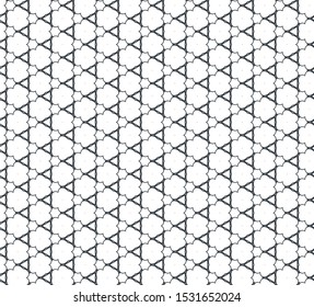 Seamless vector pattern in geometric ornamental style
