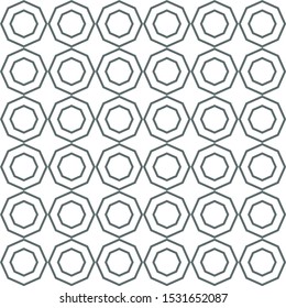 Seamless vector pattern in geometric ornamental style