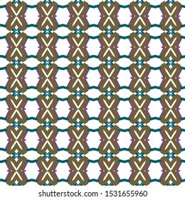 Seamless vector pattern in geometric ornamental style