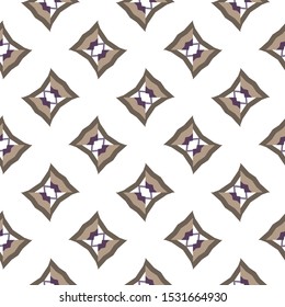 Seamless vector pattern in geometric ornamental style