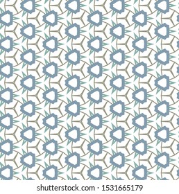 Seamless vector pattern in geometric ornamental style