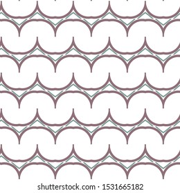 Seamless vector pattern in geometric ornamental style