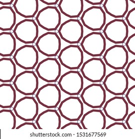 Seamless vector pattern in geometric ornamental style