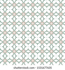 Seamless vector pattern in geometric ornamental style