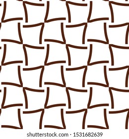 Seamless vector pattern in geometric ornamental style