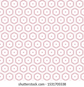 Seamless vector pattern in geometric ornamental style