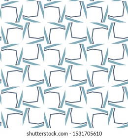 Seamless vector pattern in geometric ornamental style