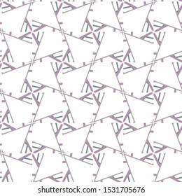 Seamless vector pattern in geometric ornamental style