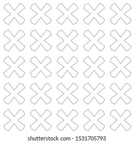 Seamless vector pattern in geometric ornamental style