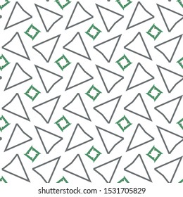 Seamless vector pattern in geometric ornamental style