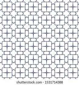 Seamless vector pattern in geometric ornamental style