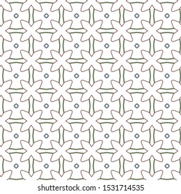 Seamless vector pattern in geometric ornamental style