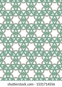 Seamless vector pattern in geometric ornamental style