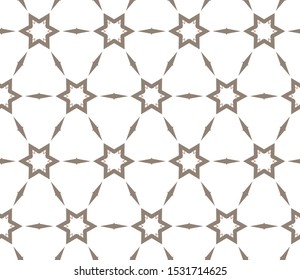 Seamless vector pattern in geometric ornamental style