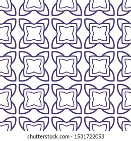 Seamless vector pattern in geometric ornamental style