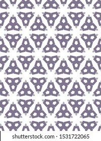Seamless vector pattern in geometric ornamental style