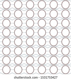 Seamless vector pattern in geometric ornamental style