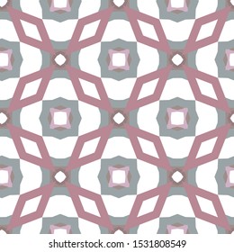 Seamless vector pattern in geometric ornamental style