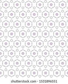Seamless vector pattern in geometric ornamental style