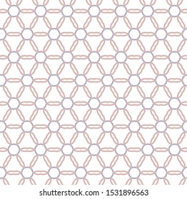 Seamless vector pattern in geometric ornamental style