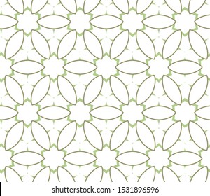 Seamless vector pattern in geometric ornamental style