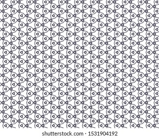 Seamless vector pattern in geometric ornamental style