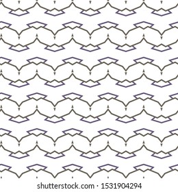 Seamless vector pattern in geometric ornamental style