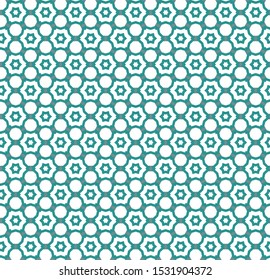 Seamless vector pattern in geometric ornamental style