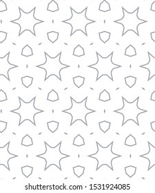 Seamless vector pattern in geometric ornamental style