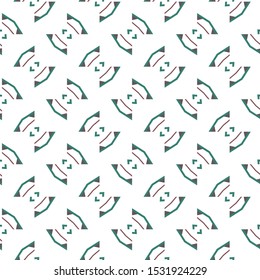 Seamless vector pattern in geometric ornamental style