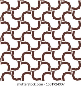 Seamless vector pattern in geometric ornamental style