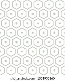 Seamless vector pattern in geometric ornamental style