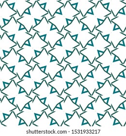 Seamless vector pattern in geometric ornamental style