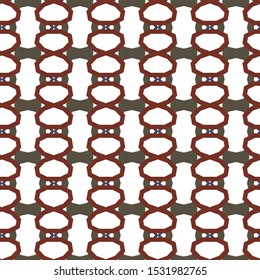 Seamless vector pattern in geometric ornamental style