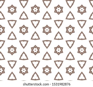 Seamless vector pattern in geometric ornamental style
