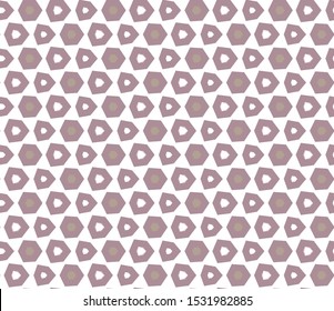Seamless vector pattern in geometric ornamental style