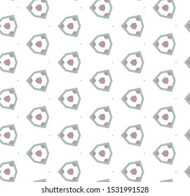 Seamless vector pattern in geometric ornamental style