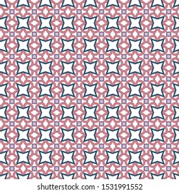 Seamless vector pattern in geometric ornamental style