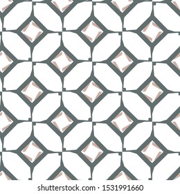 Seamless vector pattern in geometric ornamental style