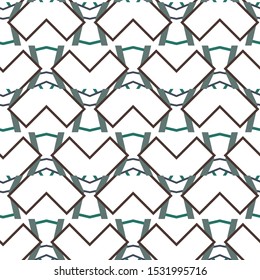 Seamless vector pattern in geometric ornamental style